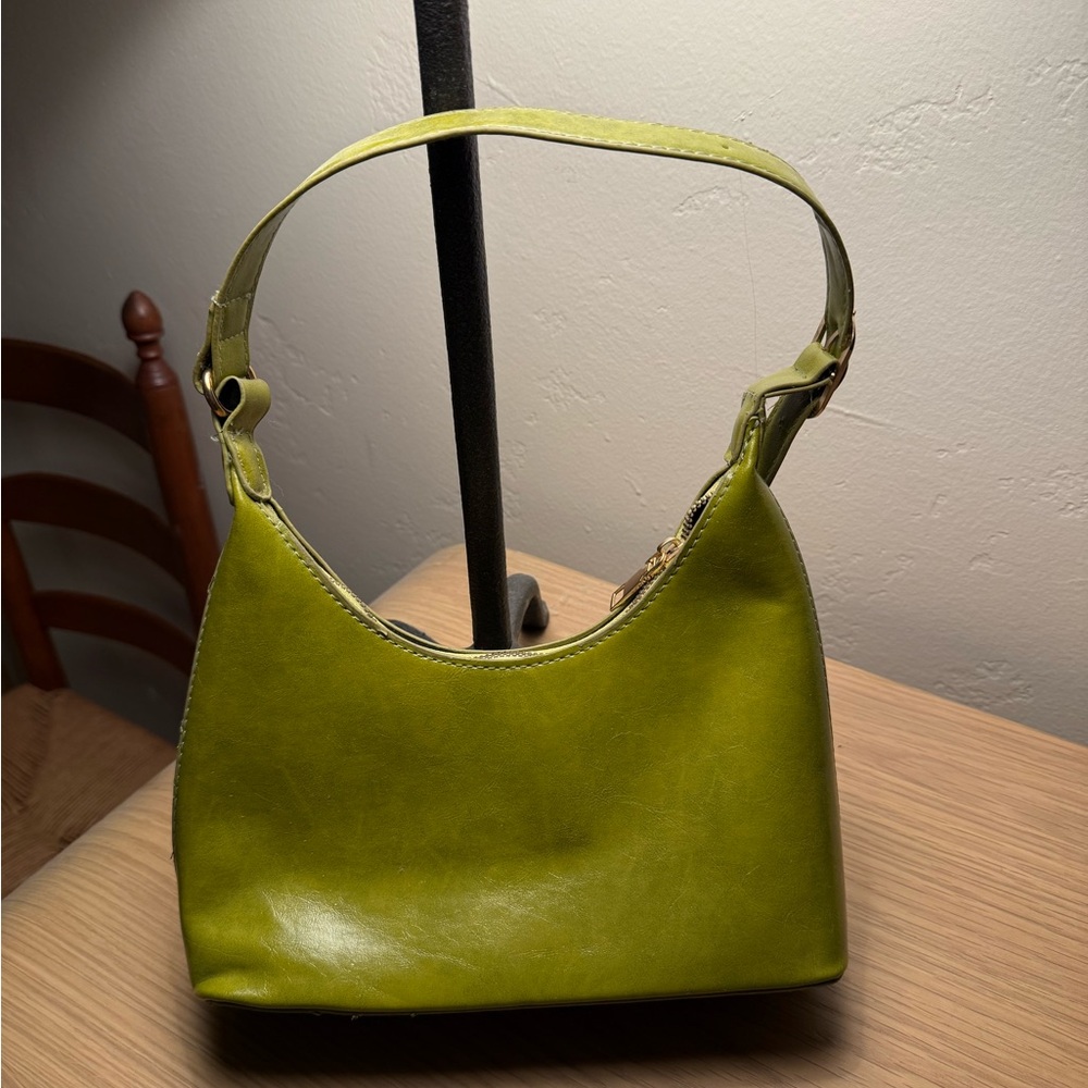 Green Leather Shoulder Bag